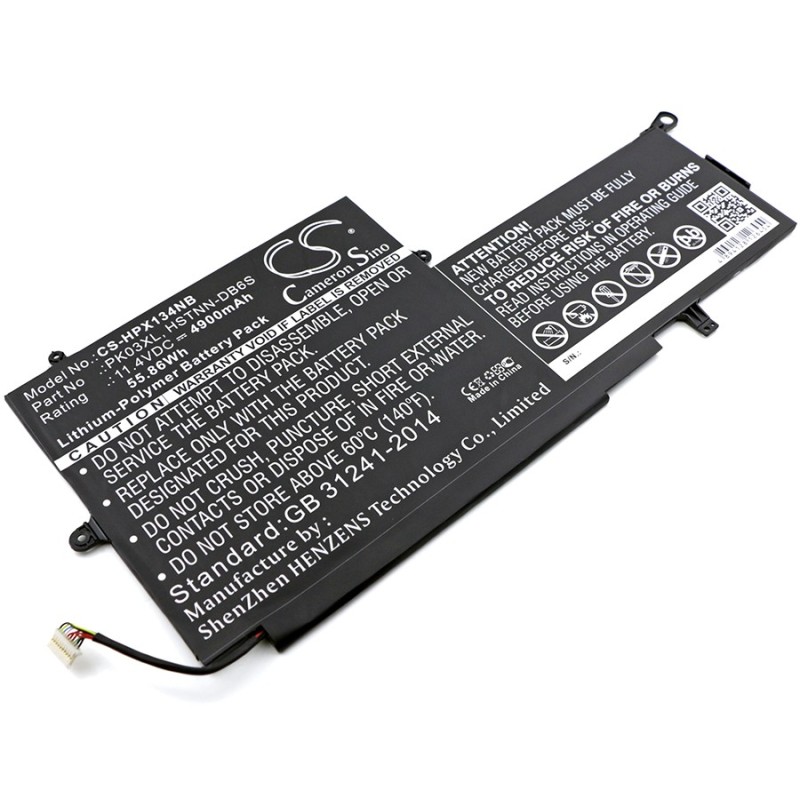 Batterie pour HP Spectre x360 13-4019tu(L8N97pa) (4900 mAh/55.86 Wh, 11.4 V)