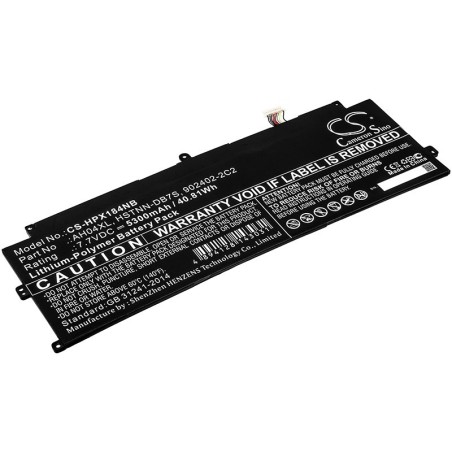 Batterie pour HP 902402-2C2 (5300 mAh/40.81 Wh, 7.7 V)