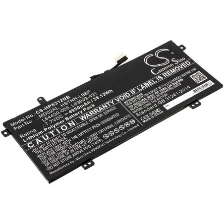 Batterie pour HP MD02XL (4950 mAh/38.12 Wh, 7.7 V)
