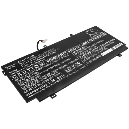 Batterie pour HP ENVY 13-AB078 (5000 mAh/57.75 Wh, 11.55 V)