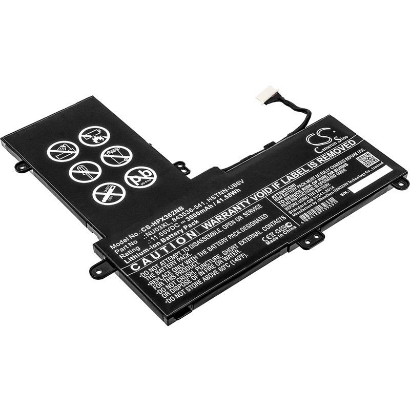 Batterie pour HP 11-AB001TU (3600 mAh/41.58 Wh, 11.55 V)