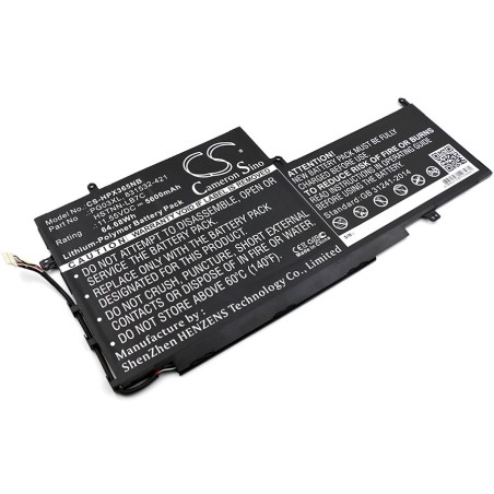 Batterie pour HP Spectre 15-AP007ND (5600 mAh/64.68 Wh, 11.55 V)