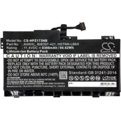 Batterie pour HP HSTNN-C86C (8300 mAh/94.62 Wh, 11.4 V)