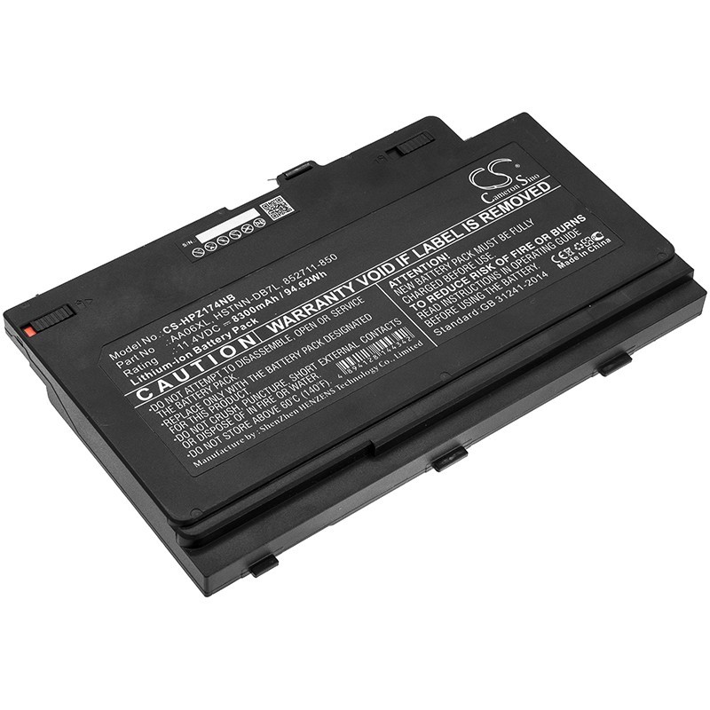 Batterie pour HP 852527-241 (8300 mAh/94.62 Wh, 11.4 V)
