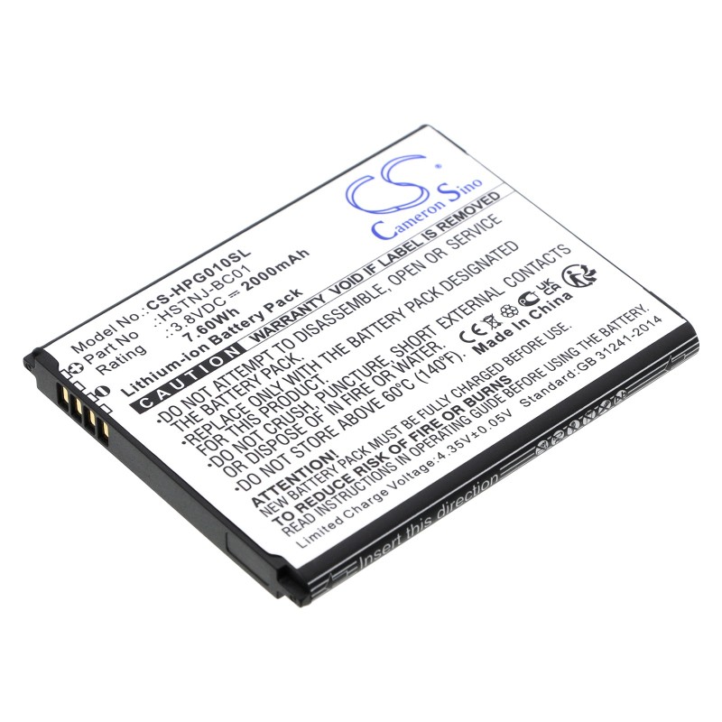 Batterie pour HP Prime Graphing Calculator (2000 mAh/7.6 Wh, 3.8 V)