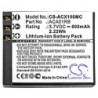 Batterie pour ACTIVEON ACA01RB (600 mAh/2.22 Wh, 3.7 V)