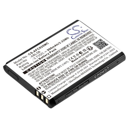 Batterie pour AgfaPhoto ABL5B (900 mAh/3.33 Wh, 3.7 V)
