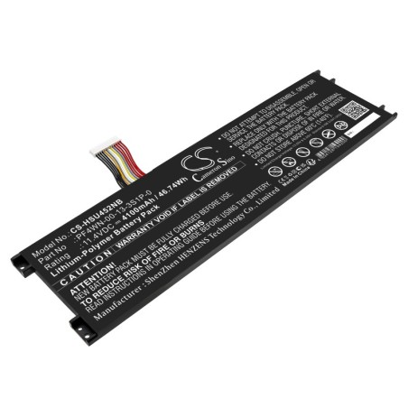 Batterie pour Hasee U45E1 (4100 mAh/46.74 Wh, 11.4 V)