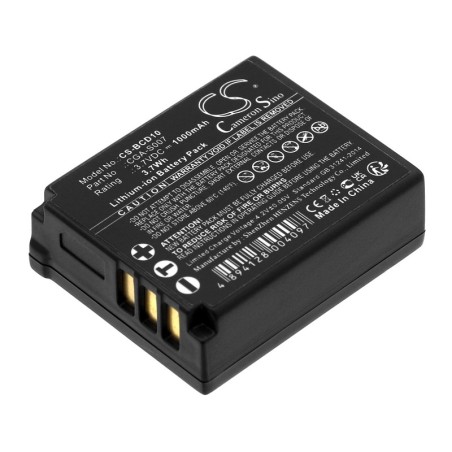 Batterie pour Panasonic DMW-BCD10 (1000 mAh/3.7 Wh, 3.7 V)