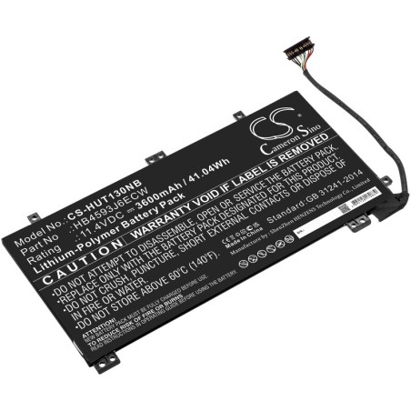 Batterie pour Huawei WRT-W19 (3600 mAh/41.04 Wh, 11.4 V)