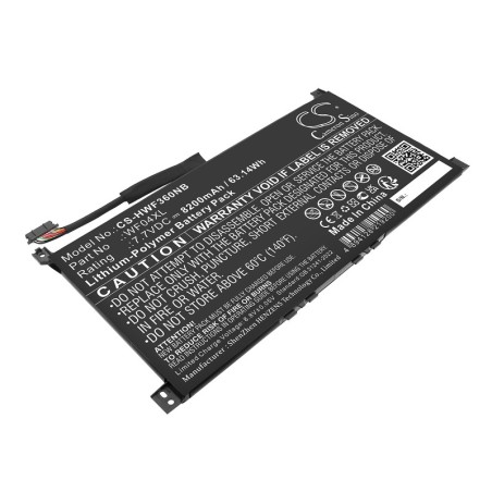 Batterie pour HP ENVY X360 13-BF0123NW (8200 mAh/63.14 Wh, 7.7 V)