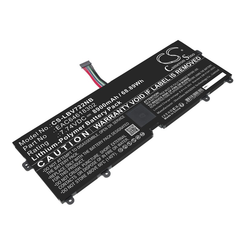 Batterie pour LG 16T90P (8900 mAh/68.89 Wh, 7.74 V)