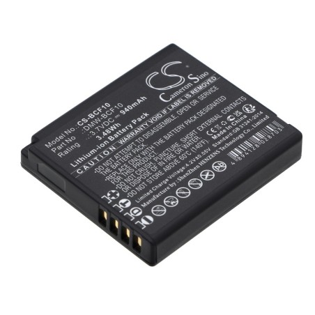 Batterie pour Panasonic Lumix DMC-FS30V (940 mAh/3.48 Wh, 3.7 V)