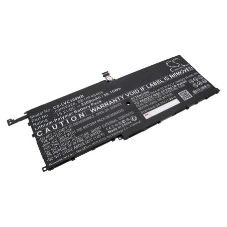 Batterie pour Lenovo ThinkPad X1 20FCA024AU (3300 mAh/50.16 Wh, 15.2 V)
