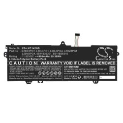 Batterie pour Lenovo 14w Gen 2 82N8001QRU (4800 mAh/55.3 Wh, 11.52 V)