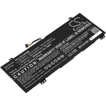 Batterie pour Lenovo IdeaPad Flex-14API (2850 mAh/43.78 Wh, 15.36 V)