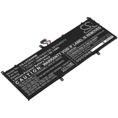 Batterie pour Lenovo L19D4PD1 (7550 mAh/58.14 Wh, 7.7 V)