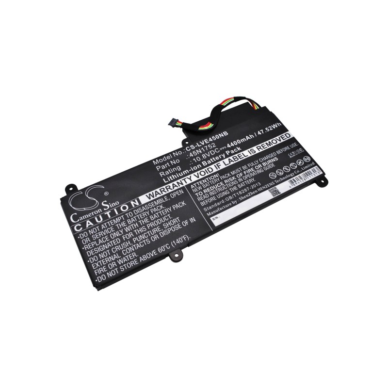 Batterie pour Lenovo ThinkPad E450(20DCA00CCD) (4400 mAh/47.52 Wh, 10.8 V)