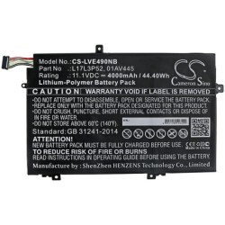 Batterie pour Lenovo ThinkPad E490 (4000 mAh/44.4 Wh, 11.1 V)