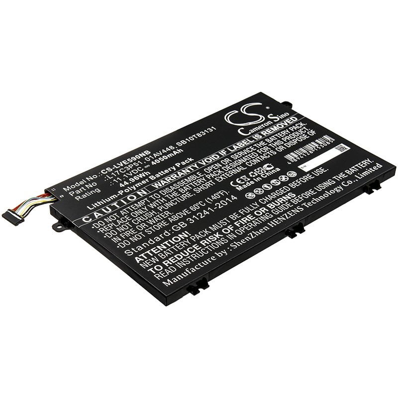 Batterie pour Lenovo ThinkPad E580 (20KSA01ACD) (4050 mAh/44.96 Wh, 11.1 V)