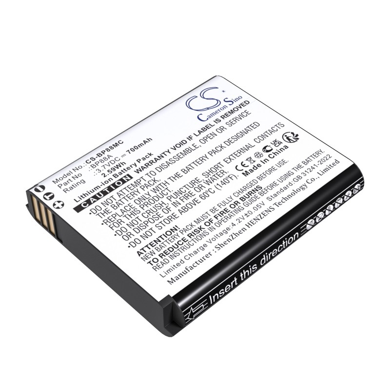 Batterie pour Samsung DV200 (700 mAh/2.59 Wh, 3.7 V)