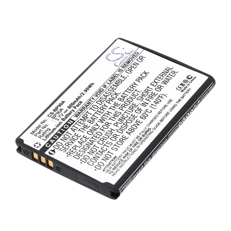 Batterie pour Samsung HMX-E10BP (800 mAh/2.96 Wh, 3.7 V)