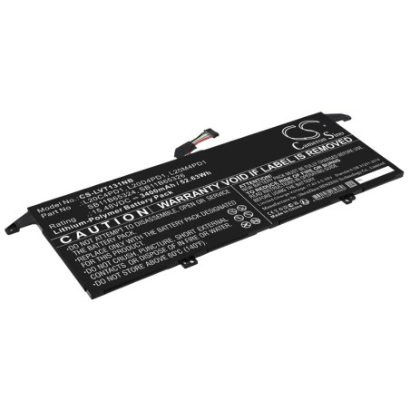 Batterie pour Lenovo ThinkBook 13x ITG 20WJ001QPE (3400 mAh/52.63 Wh, 15.48 V)