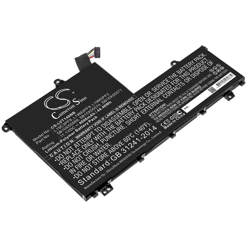 Batterie pour Lenovo L19M3PF9 (4000 mAh/44.4 Wh, 11.1 V)