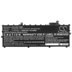Batterie pour Lenovo ThinkPad X1 Carbon 2018(20KHA00GCD) (4800 mAh/55.58 Wh, 11.58 V)