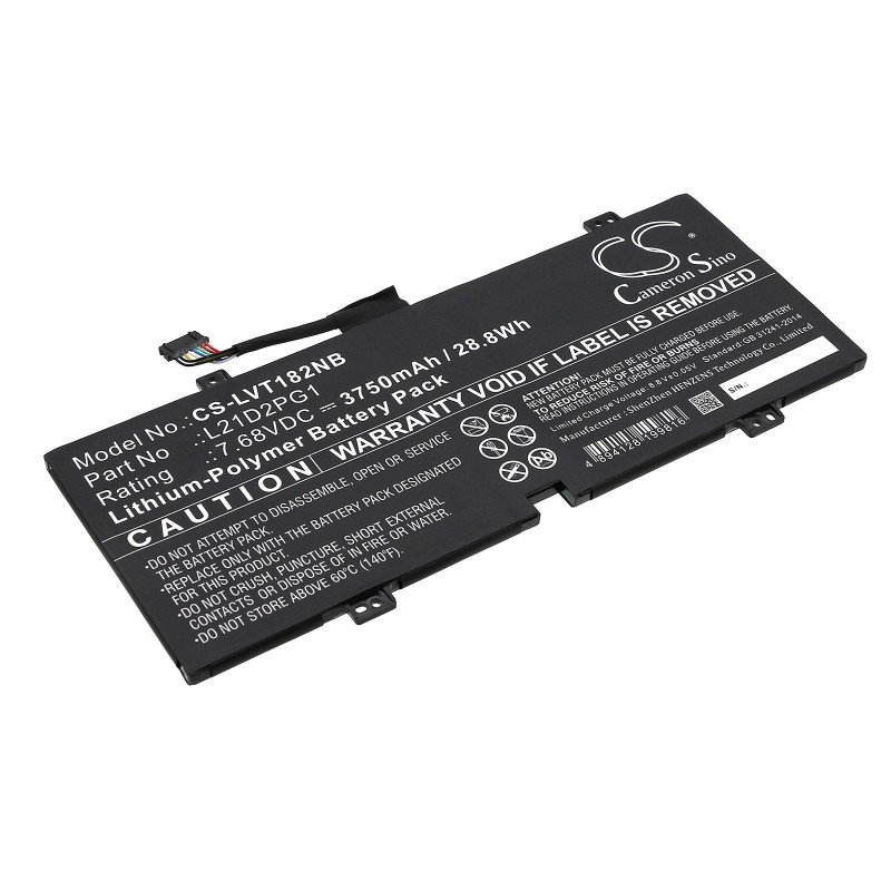 Batterie pour Lenovo L21M2PG1 (3750 mAh/28.8 Wh, 7.68 V)