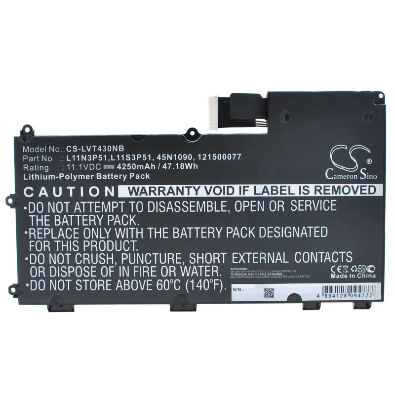 Batterie pour Lenovo 3351AYC (4250 mAh/47.18 Wh, 11.1 V)