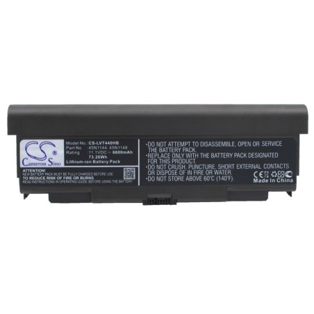 Batterie pour Lenovo ThinkPad L440 (6600 mAh/73.26 Wh, 11.1 V)