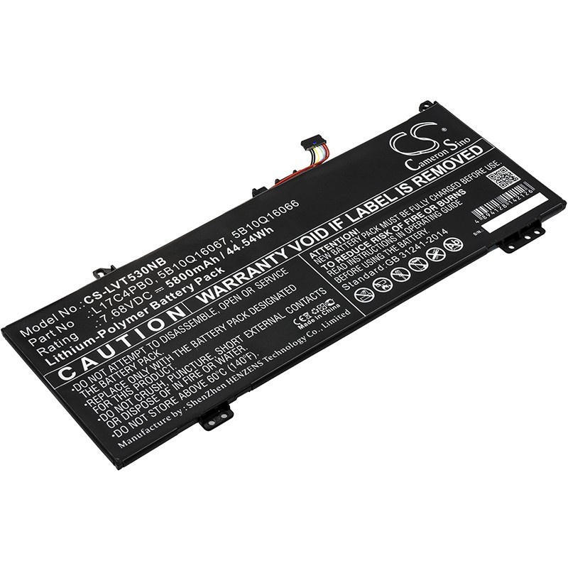 Batterie pour Lenovo FLEX-14API(81SS) (5800 mAh/44.54 Wh, 7.68 V)