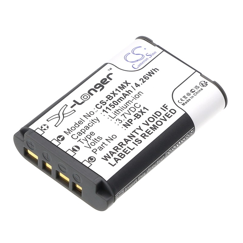 Batterie pour Sony HDR-GWP88VB (1150 mAh/4.26 Wh, 3.7 V)