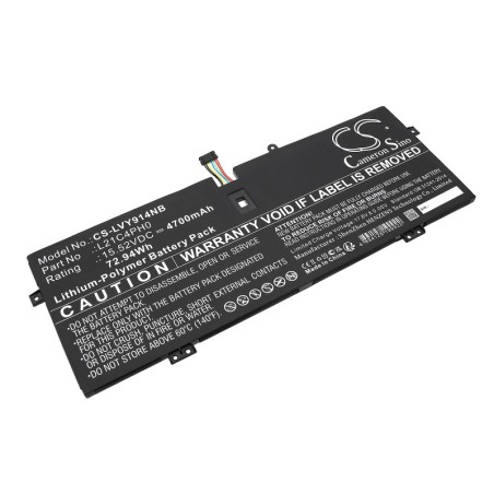 Batterie pour Lenovo 82LU009JPH (4700 mAh/72.94 Wh, 15.52 V)