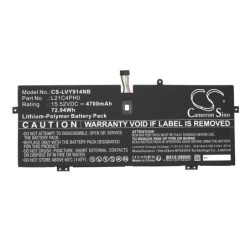 Batterie pour Lenovo 82LU009JPH (4700 mAh/72.94 Wh, 15.52 V)