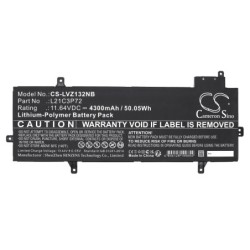 Batterie pour Lenovo ThinkPad Z13 21D2002XEE (4300 mAh/50.05 Wh, 11.64 V)