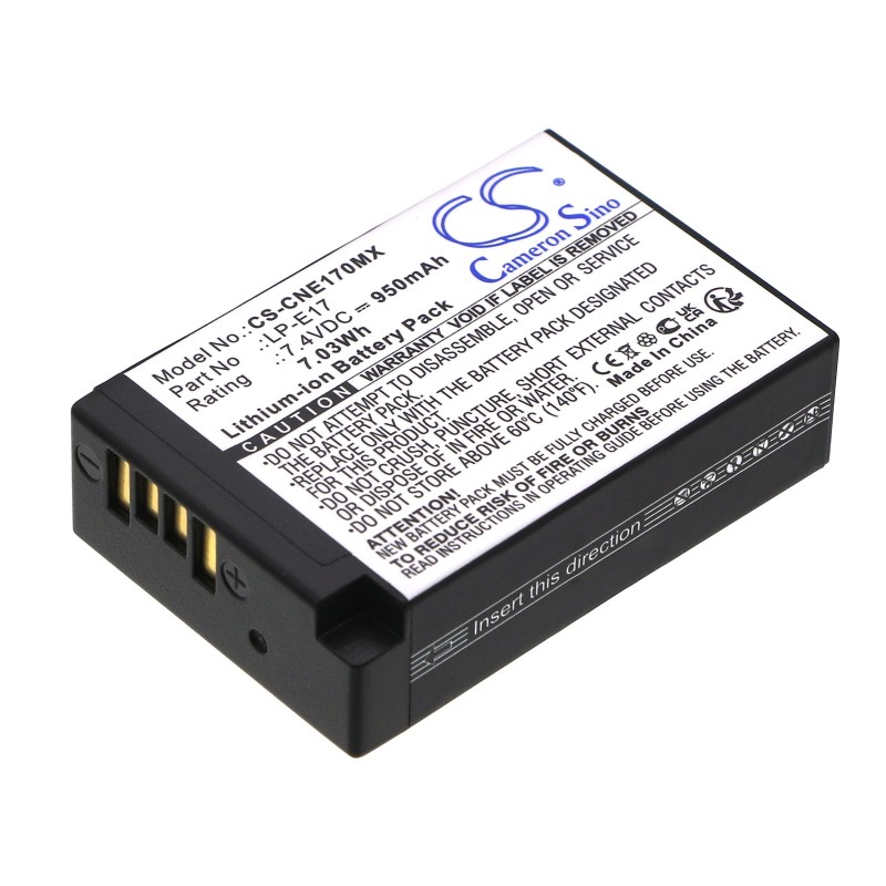 Batterie pour Canon EOS M6 (950 mAh/7.03 Wh, 7.4 V)
