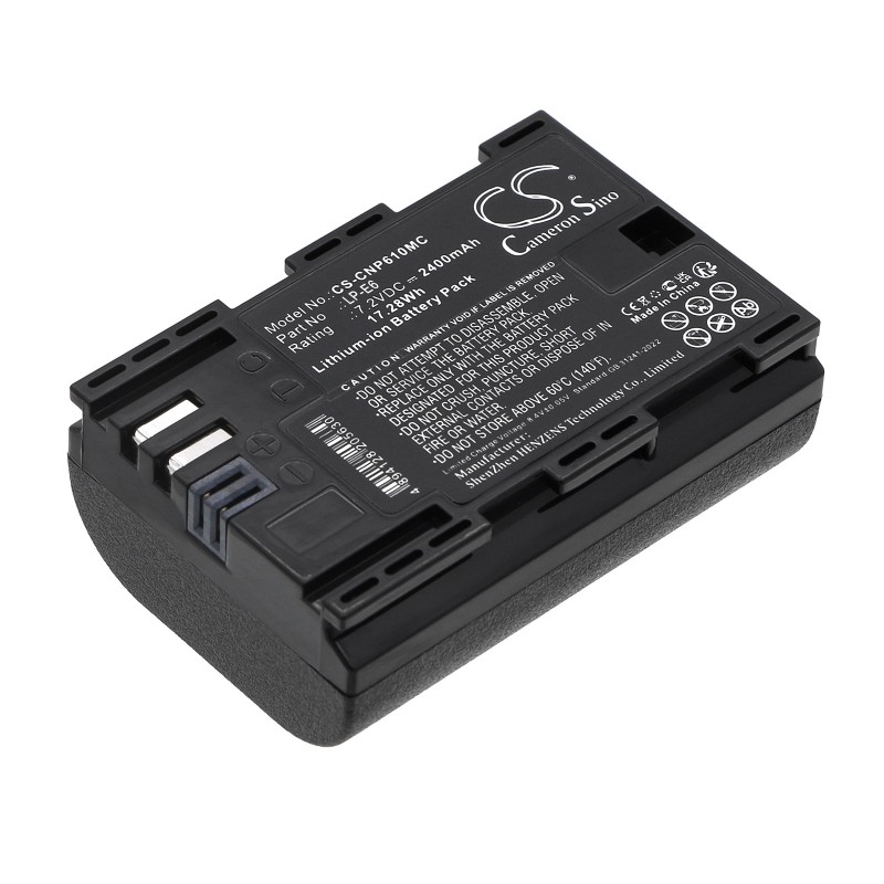 Batterie pour Canon EOS 7D (2400 mAh/17.28 Wh, 7.2 V)