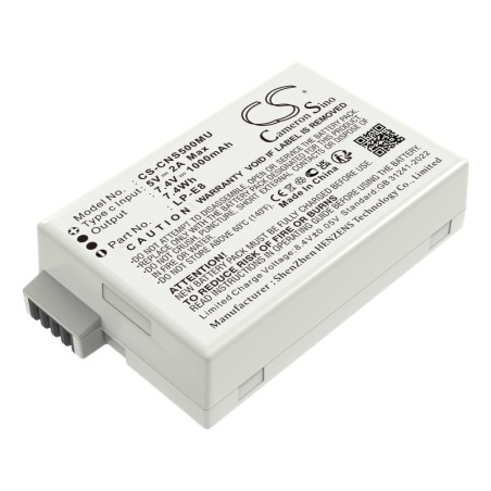 Batterie pour Canon EOS 700D (1000 mAh/7.4 Wh, 7.4 V)