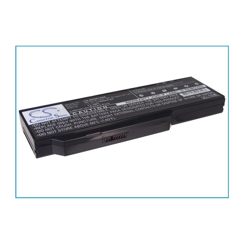 Batterie pour Mitac 441600000003 (6600 mAh/73.26 Wh, 11.1 V)