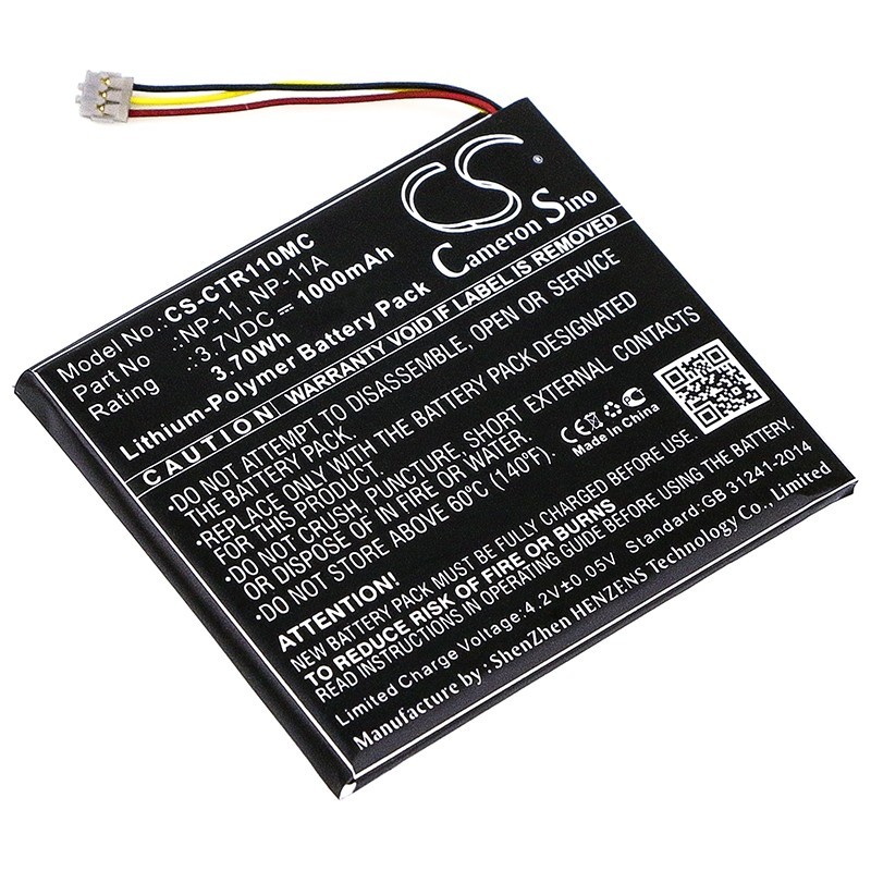 Batterie pour Casio TR Mini (1000 mAh/3.7 Wh, 3.7 V)