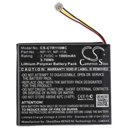 Batterie pour Casio TR Mini (1000 mAh/3.7 Wh, 3.7 V)