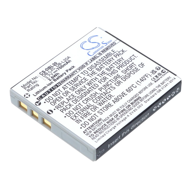Batterie pour Sanyo Xatic VPC-E6 (700 mAh/2.59 Wh, 3.7 V)