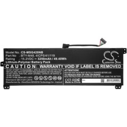 Batterie pour MSI PS42 8M-064 (3250 mAh/49.4 Wh, 15.2 V)