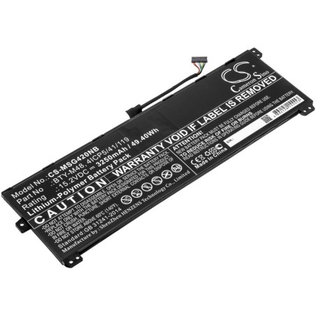 Batterie pour MSI PS42 8RB-059 (3250 mAh/49.4 Wh, 15.2 V)