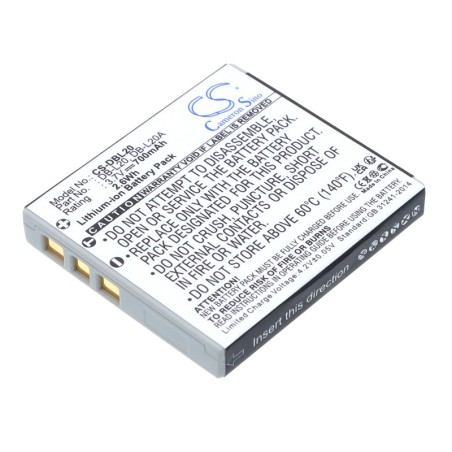 Batterie pour Sanyo Xacti VPC-E6U (700 mAh/2.59 Wh, 3.7 V)