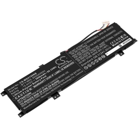 Batterie pour MSI BTY-M55 (5800 mAh/89.32 Wh, 15.4 V)