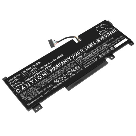 Batterie pour MSI Katana GF66 12UE-406UK (4600 mAh/52.44 Wh, 11.4 V)