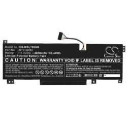 Batterie pour MSI Pulse GL76 11UDK (4600 mAh/52.44 Wh, 11.4 V)